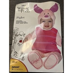 Spirit Halloween Winnie the Pooh Baby Piglet Costume Infant Sz 6-12m 🐷 6 Months
